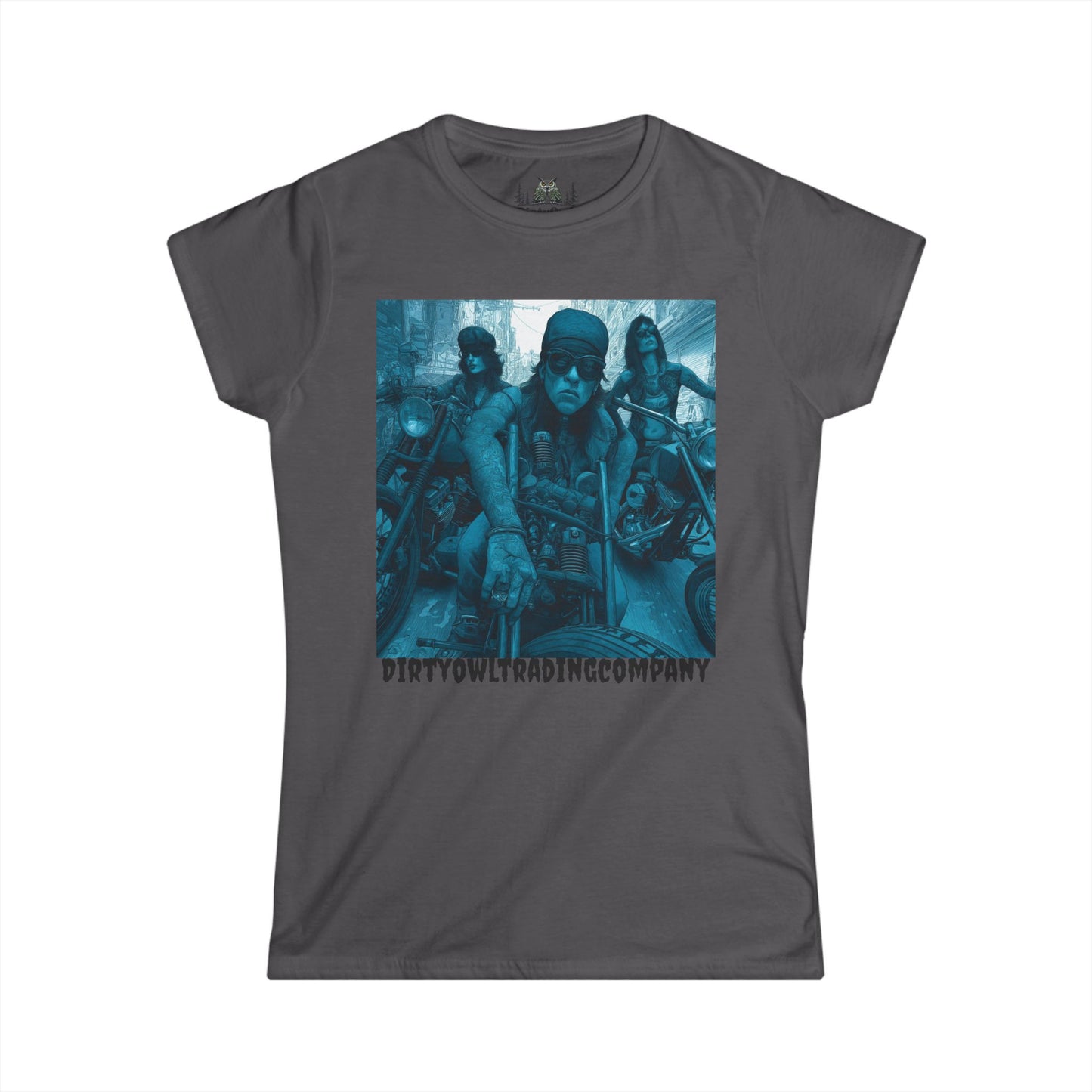 Women's Tee - Bad Ass Women on Motorcycles Graphic Shirt