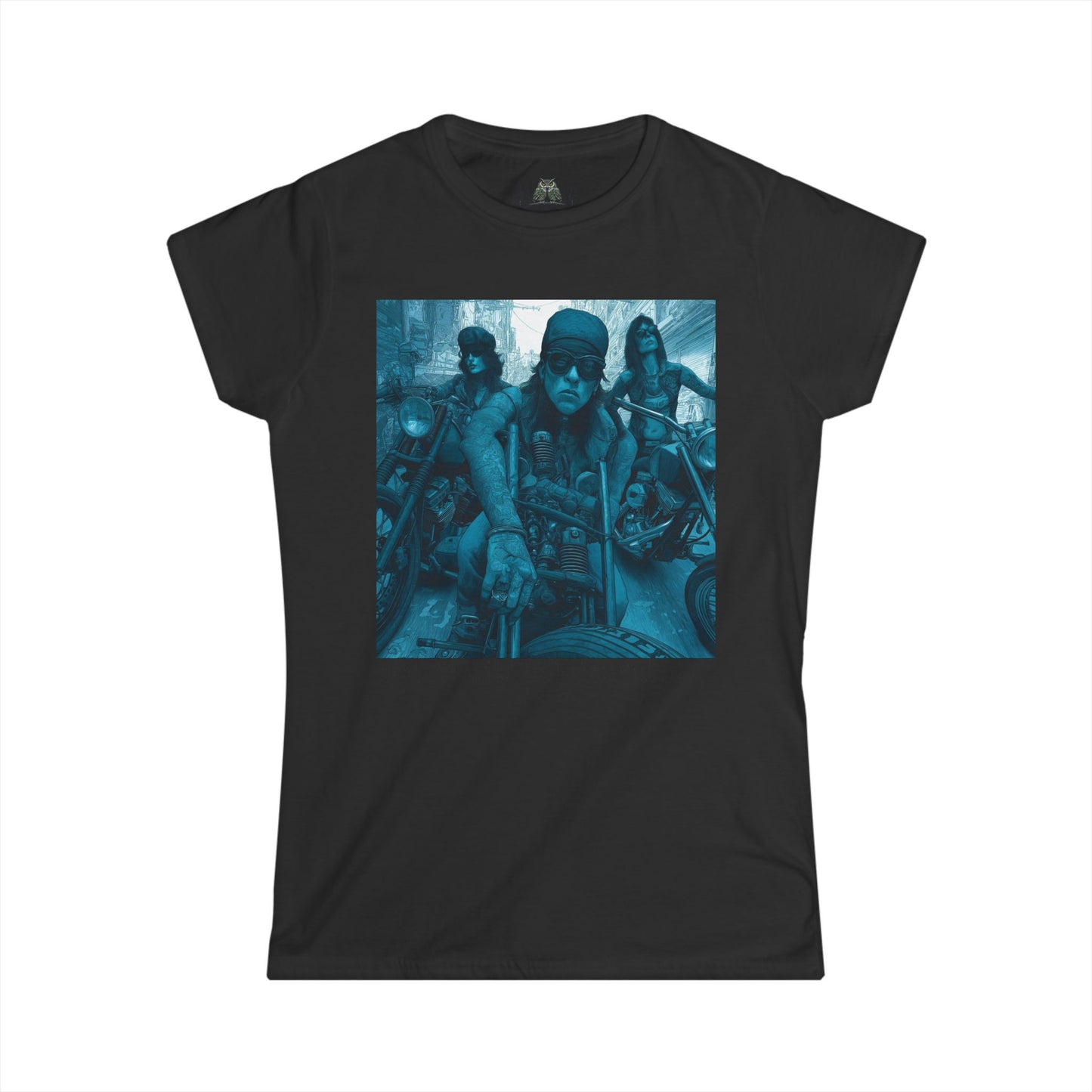 Women's Tee - Bad Ass Women on Motorcycles Graphic Shirt