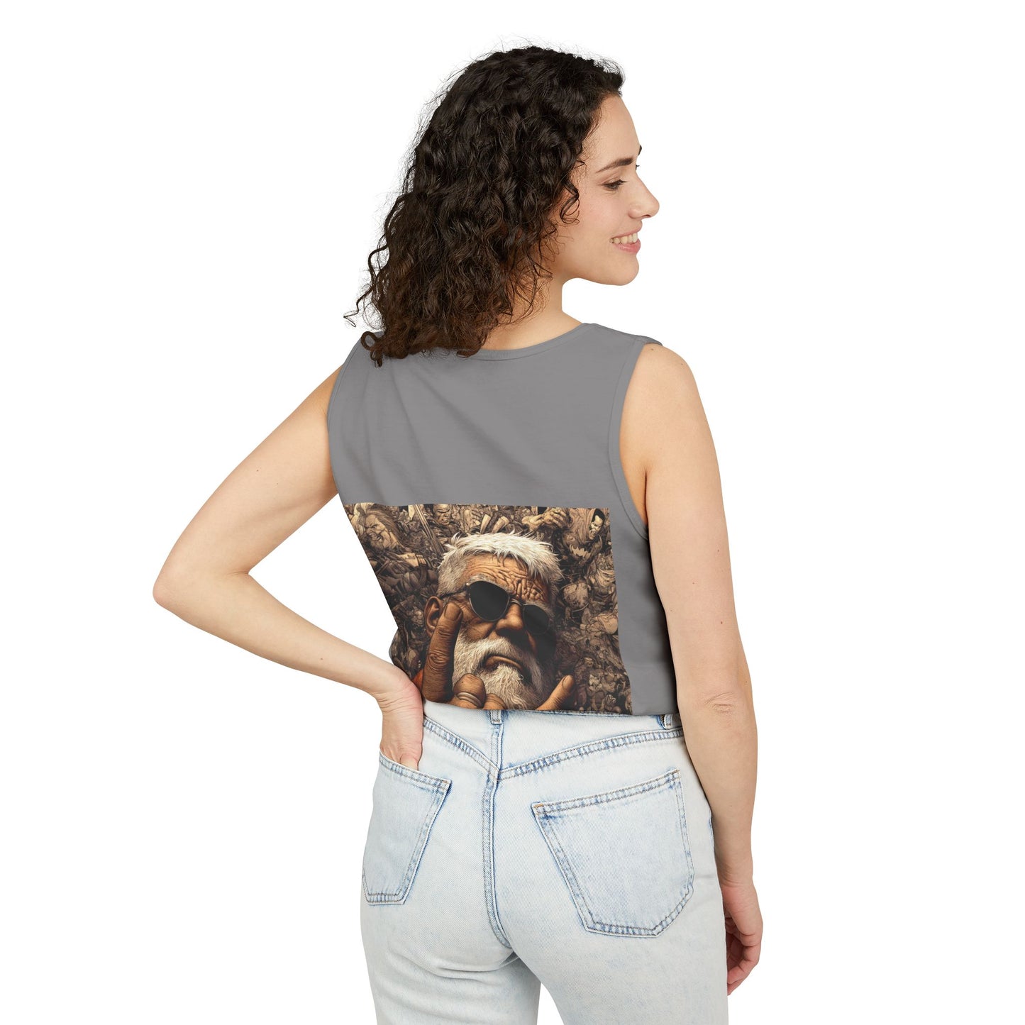 Unisex Garment-Dyed Tank Top | Bold Bear & Rock Vibes