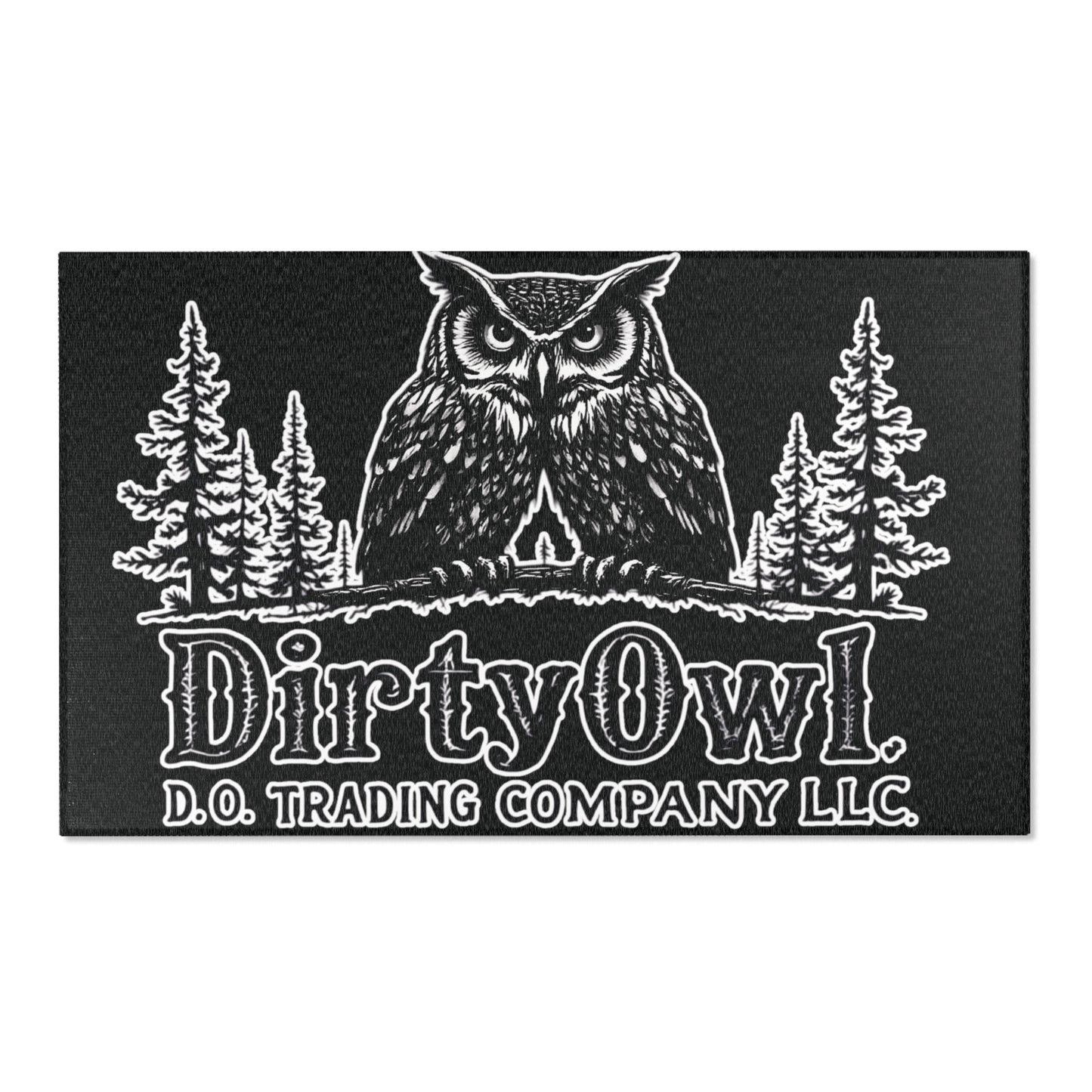Dirty Owl Area Rug - Cozy Cabin Decor for Nature Lovers