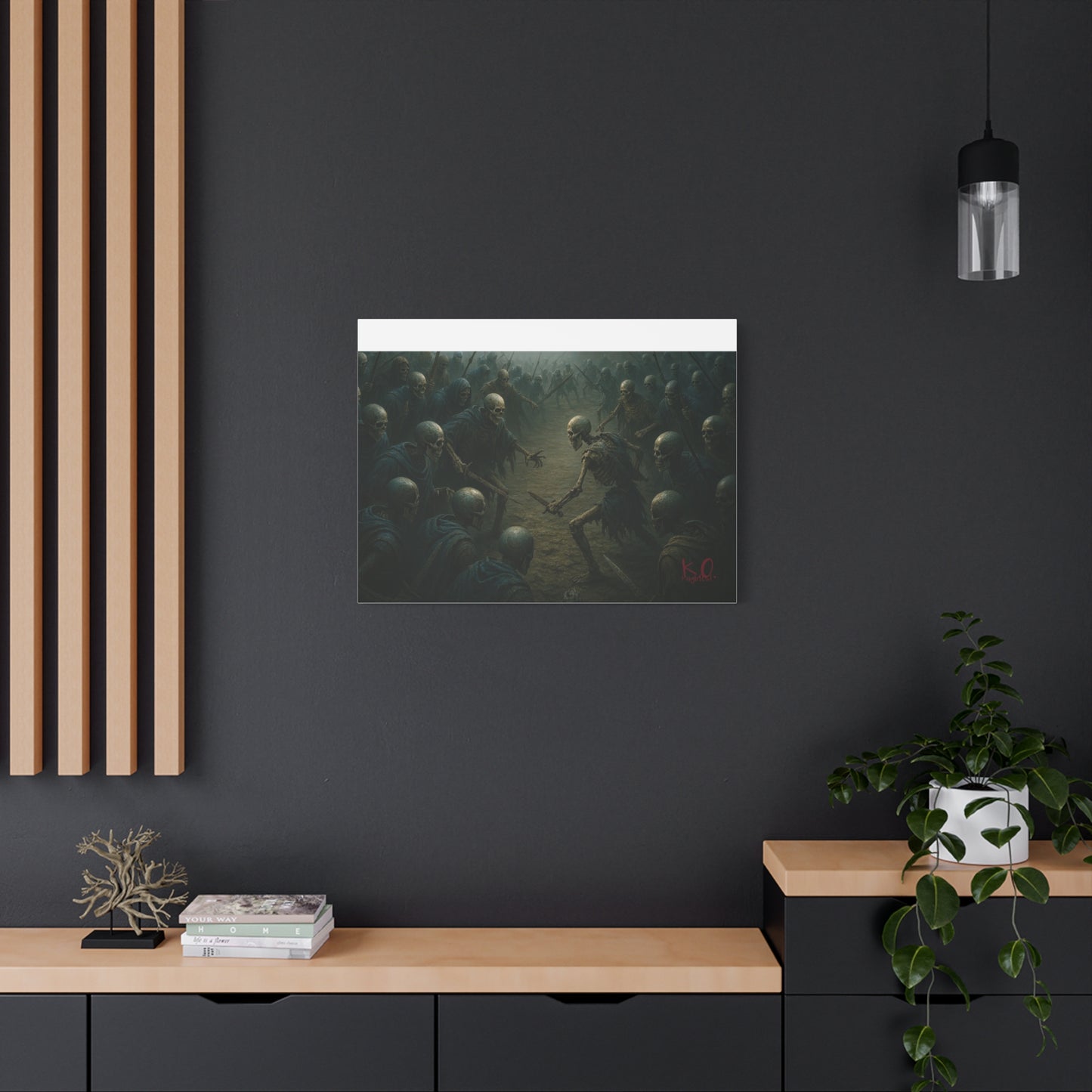 Eerie Skeleton Art Print, Dark Wall Decor, Gothic Home Decoration, Horror Artwork, Unique Gift for Halloween