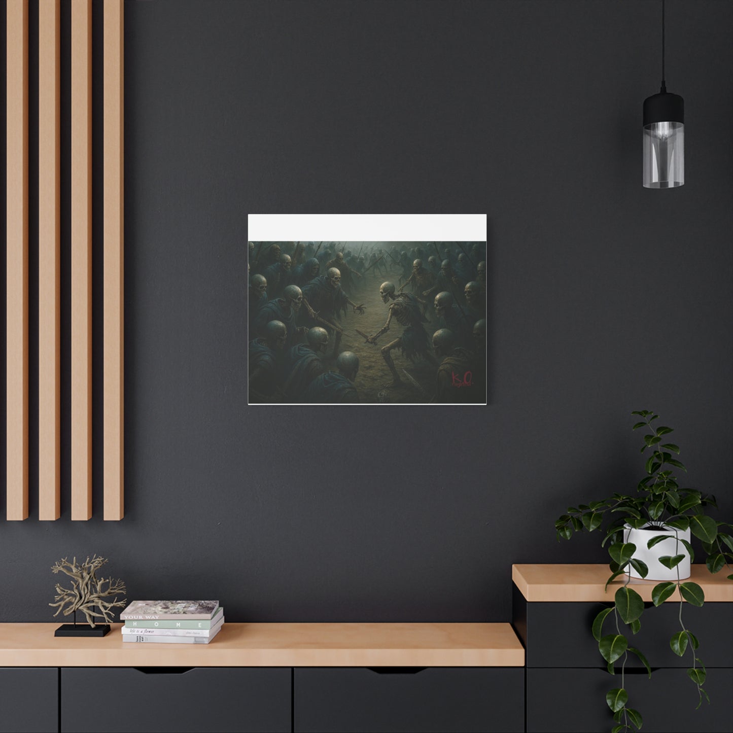 Eerie Skeleton Art Print, Dark Wall Decor, Gothic Home Decoration, Horror Artwork, Unique Gift for Halloween