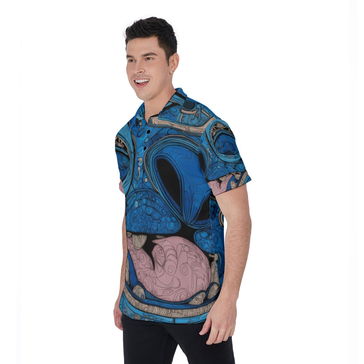 All-Over Print Men's Polo Shirt