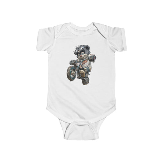 Cool Biker Baby Bodysuit - Fun Motorcycle Design for Infants