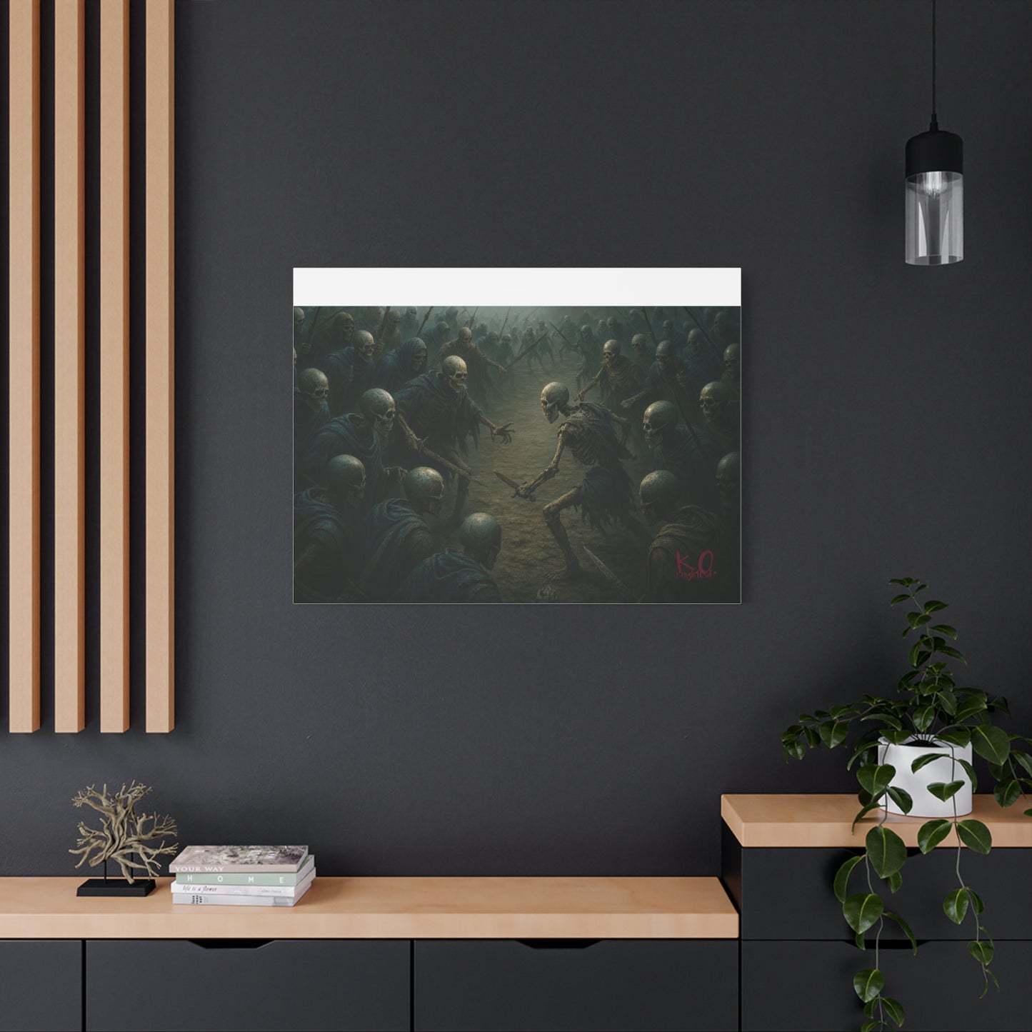 Eerie Skeleton Art Print, Dark Wall Decor, Gothic Home Decoration, Horror Artwork, Unique Gift for Halloween