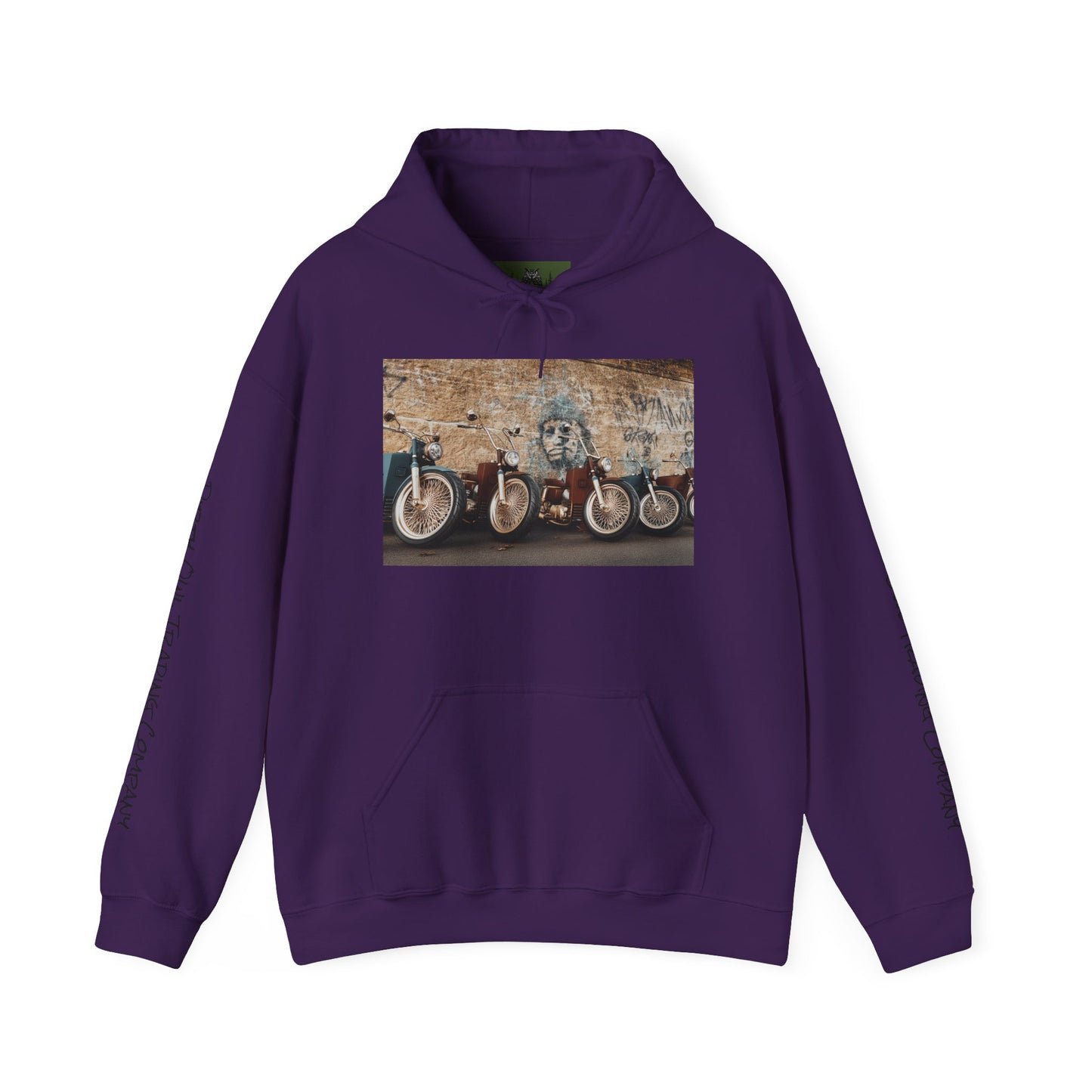Hooded Sweatshirt - Scooter Squad Design