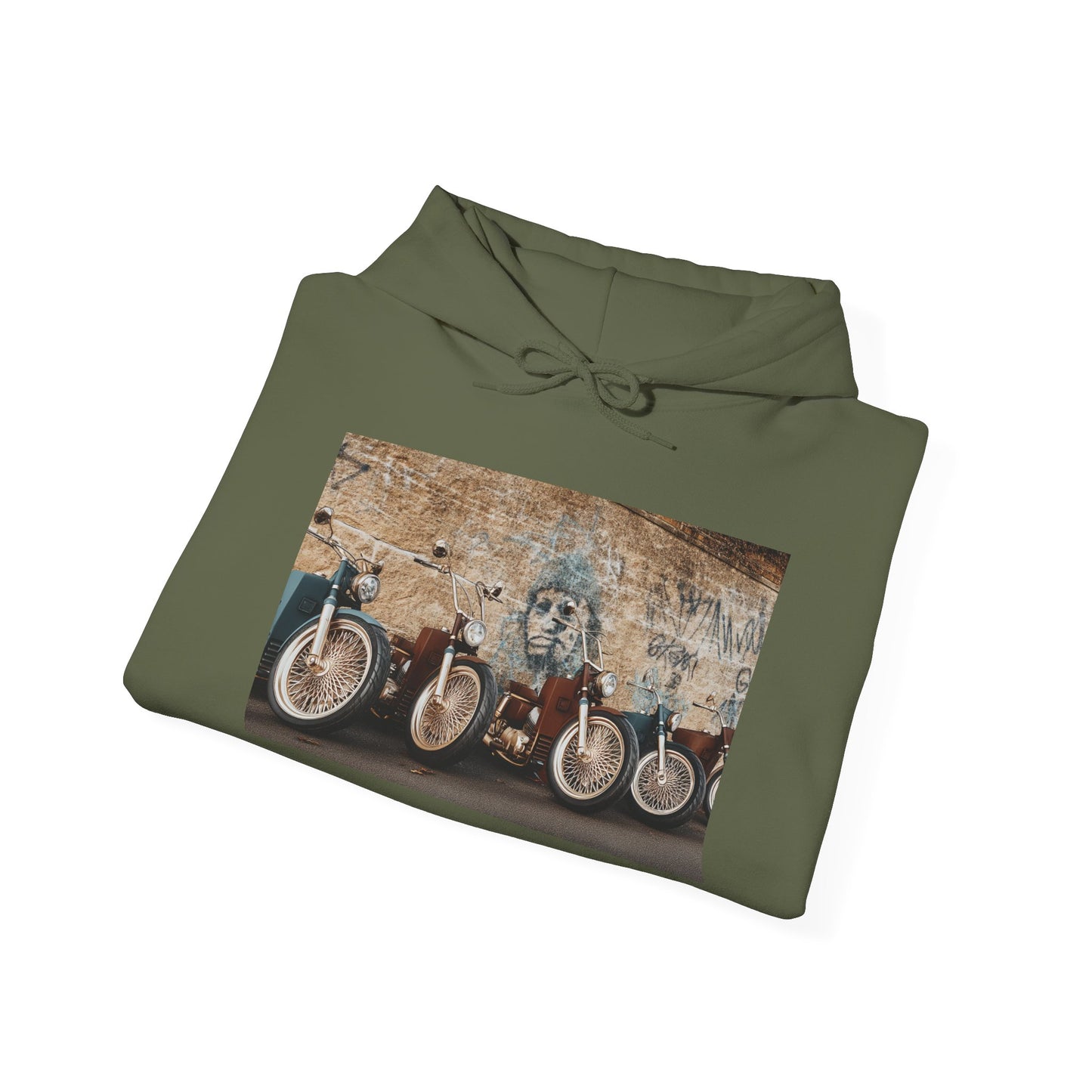 Hooded Sweatshirt - Scooter Squad Design