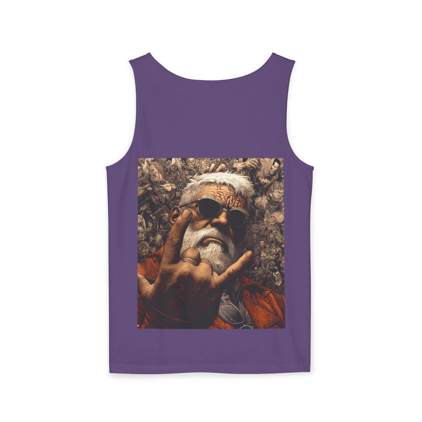 Unisex Garment-Dyed Tank Top | Bold Bear & Rock Vibes