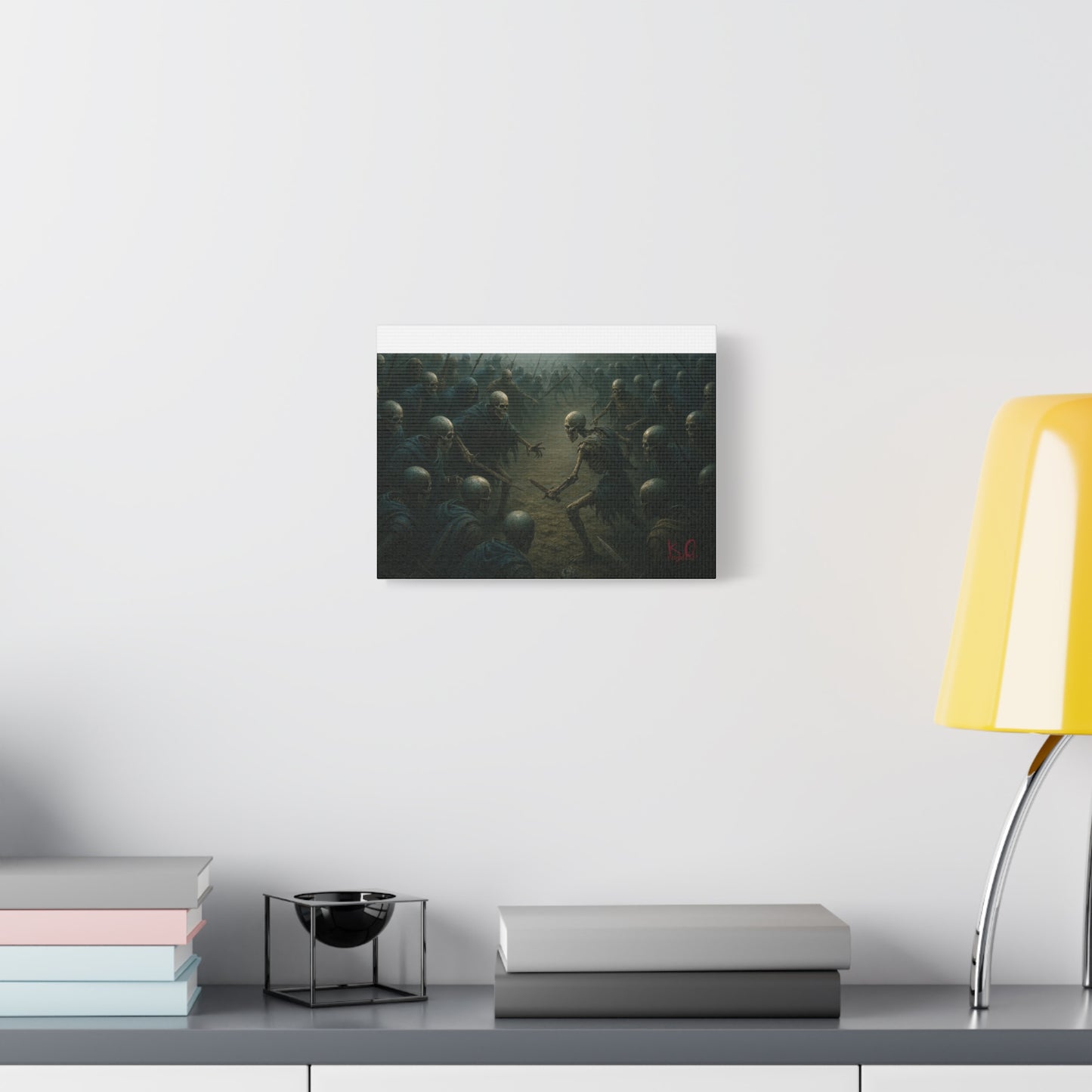 Eerie Skeleton Art Print, Dark Wall Decor, Gothic Home Decoration, Horror Artwork, Unique Gift for Halloween